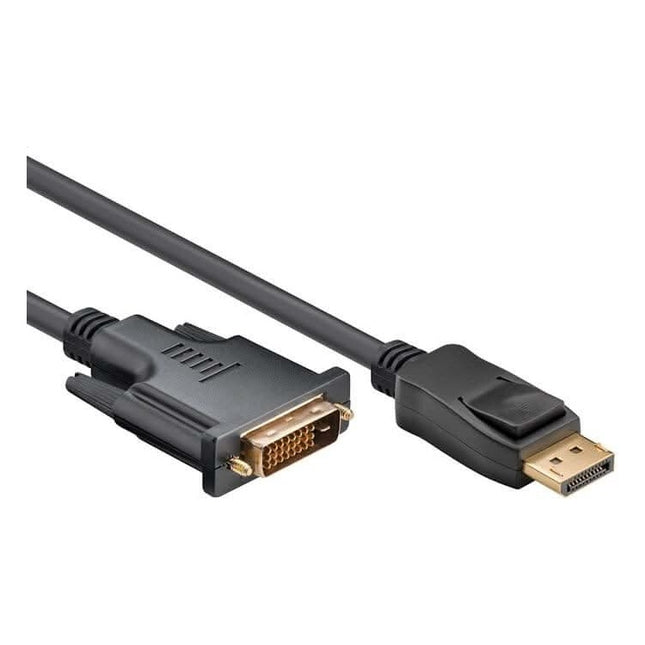 DP-1.2-DVI-D-DL-3 3 meter DisplayPort naar DVI-D kabel - 1080p/60Hz - 100% koper - Goobay - Zwart