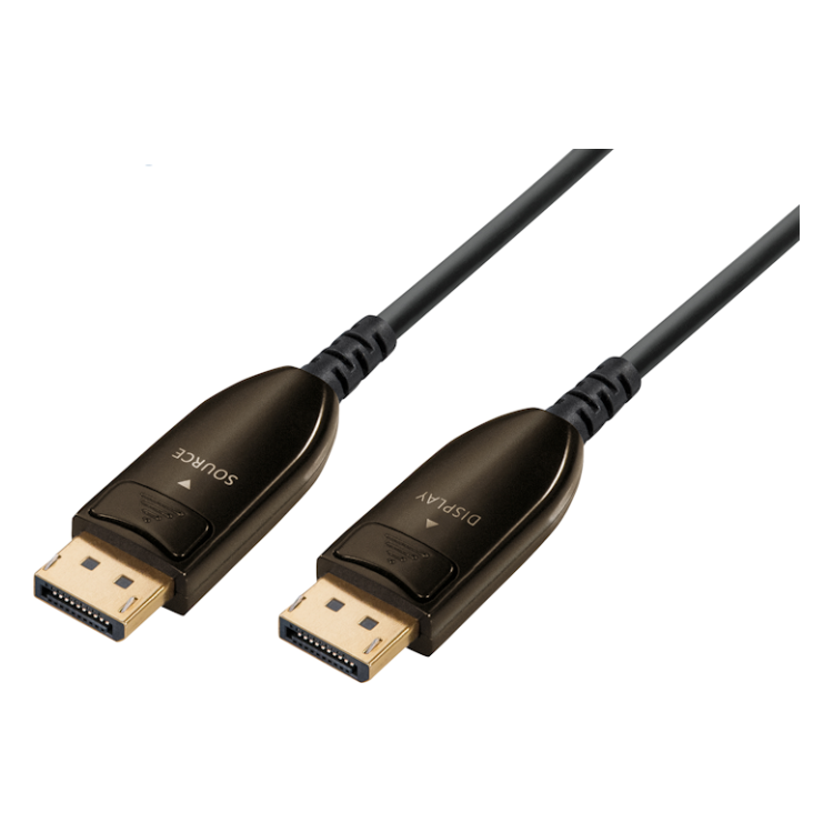 DP-1.4-AOC-TR-10 10 meter Optische DisplayPort 1.4 kabel - 8K/60Hz - DisplayPort AOC - Zwart