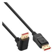 DP-1.4-HU-2 2 meter DisplayPort 1.4 kabel - 8K/60Hz - 100% koper - Haaks omhoog - Zwart