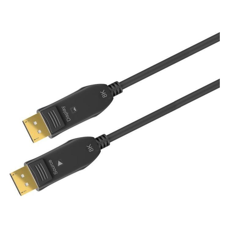 DP-2.0-AOC-10 10 meter Optische DisplayPort 2.0 kabel - 8K/60Hz - DisplayPort AOC - Zwart