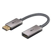 DP-HDMI 20 cm DisplayPort™ naar HDMI™ Adapterkabel - 4K @ 60Hz - Verguld - Zwart