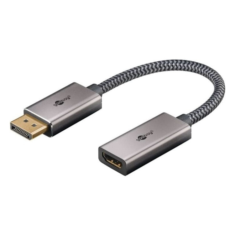 DP-HDMI 20 cm DisplayPort™ naar HDMI™ Adapterkabel - 4K @ 60Hz - Verguld - Zwart