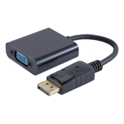 DP-VGA-A2 DisplayPort (M) naar VGA (V) adapter - 15 cm - Zwart