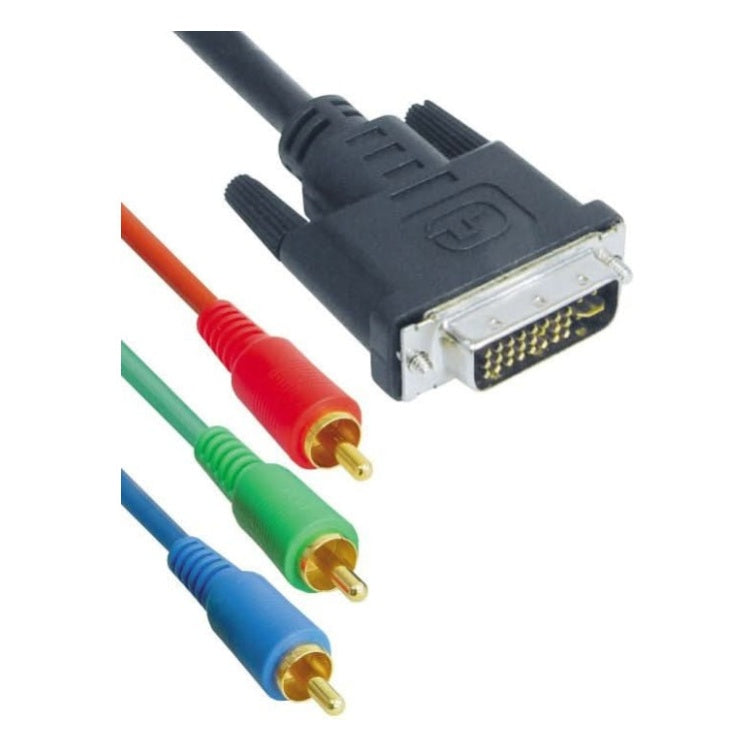 DVI-3RCA-5 5 meter DVI naar RGB verloopkabel - 3x 5mm Cinch(RCA) stekker