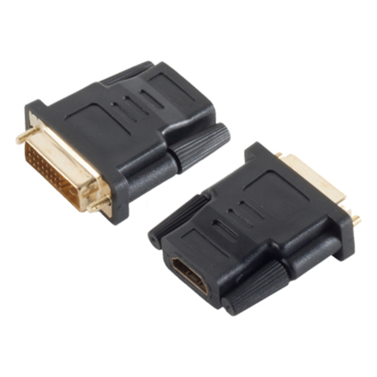 DVI-D-HDMI-GP S-conn HDMI-2.0 naar male DVI-D Dual-Link adapter, gold-plated - 4K/60 Hz