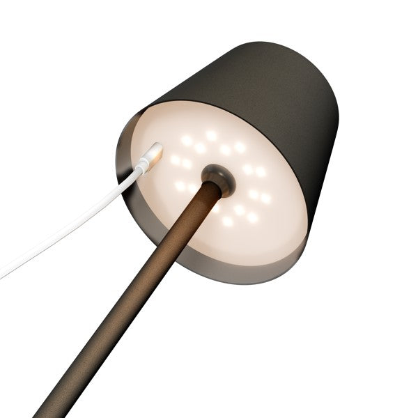 Draadloze LED-Tafellamp – 37,5 cm – Warm Wit – Dimbaar – Zwart