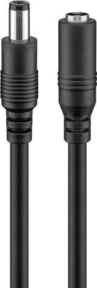 Verlengkabel met DC (m) connector - 12V / 2A - 3 meter - Zwart