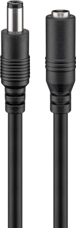 Verlengkabel met DC (m) connector - 12V / 2A - 2,5 meter - Zwart