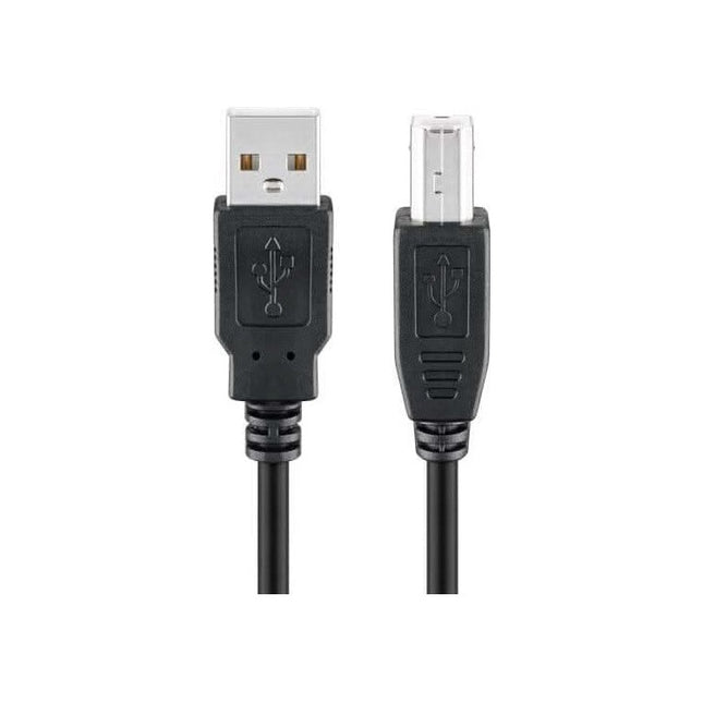 EQ-128860 Equip USB A naar USB B kabel - USB 2.0 - 1.8 meter - Zwart