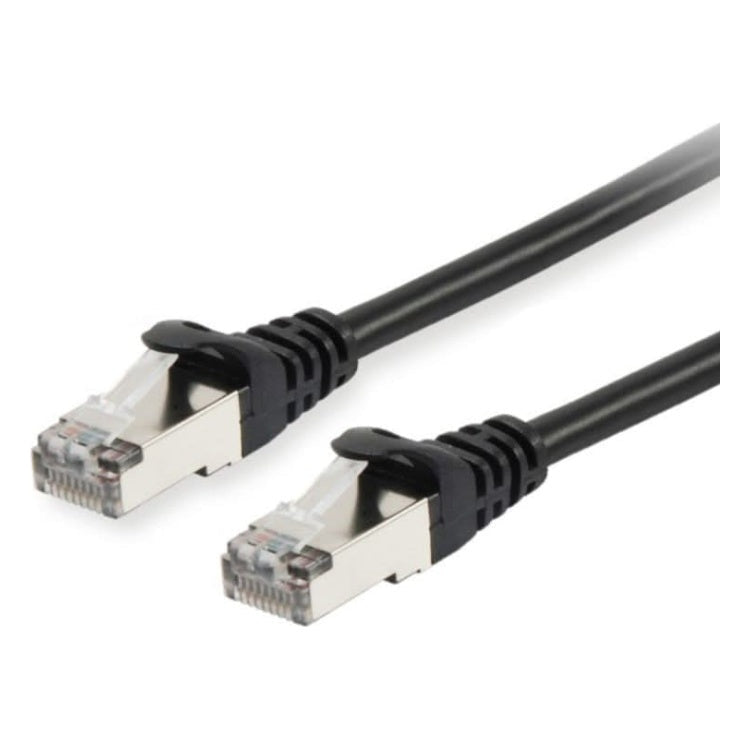 EQ-SF-C6C-0.5-ZW Cat 6 S/FTP (PiMF) netwerkkabel - 50 cm - Zwart - 100% koper