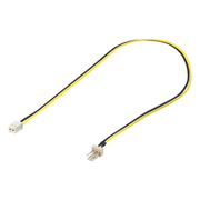 FAN-PWR-3P-2P 30 cm PC-Ventilatorvoedingskabel - 3-Pins (m) naar 2-Pins (v)
