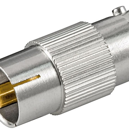 BNC verloop - RCA male naar BNC female - Gold-plated