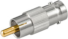 BNC verloop - RCA male naar BNC female - Gold-plated