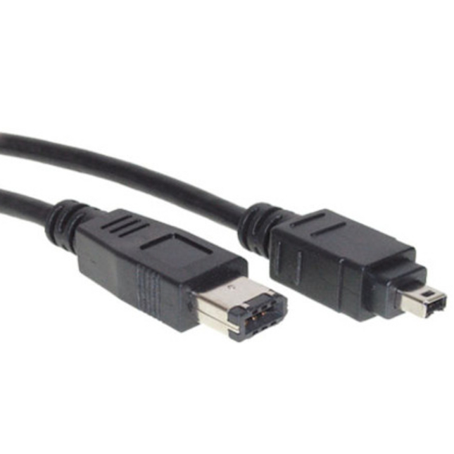 FireWire kabel 4 pins naar 6 pins - IEEE 1394a naar IEEE 1394 - FireWire 400 - 3 meter