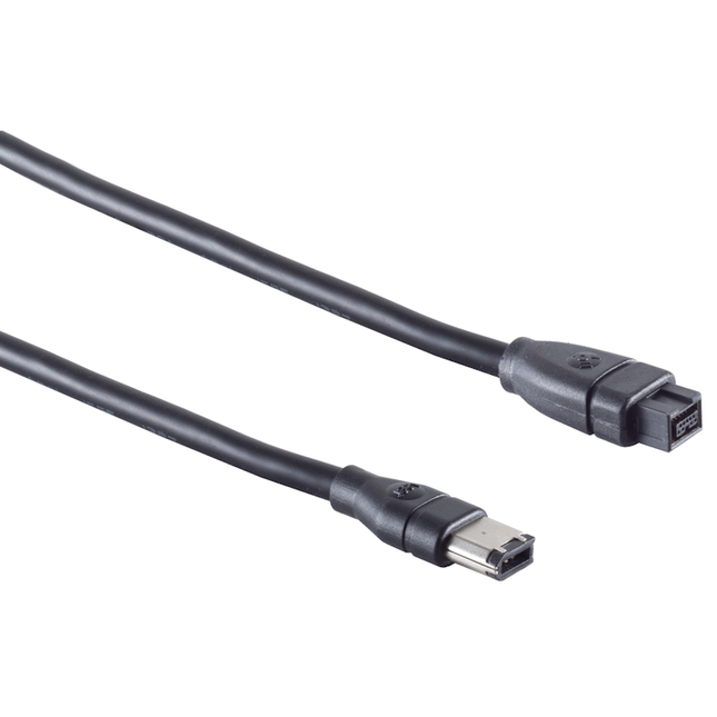 FireWire kabel 6 pins naar 9 pins - IEEE 1394 naar IEEE 1394b - FireWire 400/800 - 5 meter