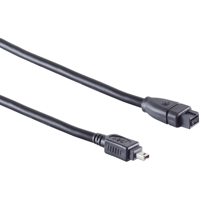 FireWire kabel 4 pins naar 9 pins - IEEE 1394a naar IEEE 1394b - FireWire 400/800 - 1.8 meter