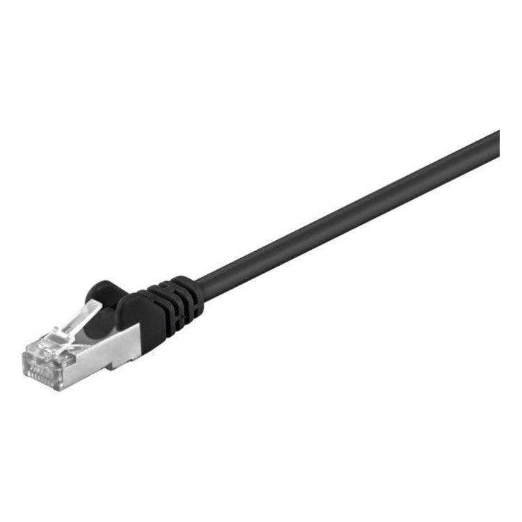 FU-C5A-0.5-ZW 50 cm Cat 5e F/UTP netwerkkabel - Zwart
