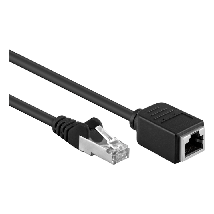 FU-C5A-V-10-ZW 10 meter Cat 5e F/UTP netwerk verlengkabel - Zwart