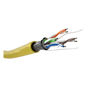 FU-ST-C5A-R-100-GL 100 meter Cat 5e F/UTP netwerkkabel op rol - Geel - Soepel