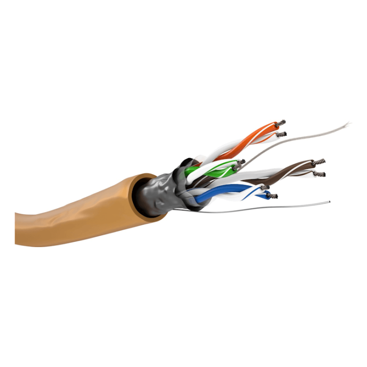 FU-ST-C5A-R-100-OR 100 meter Cat 5e F/UTP netwerkkabel op rol - Oranje - Soepel