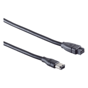 FW-9/6-1 FireWire kabel 6 pins naar 9 pins - IEEE 1394 naar IEEE 1394b - FireWire 400/800 - 1 meter