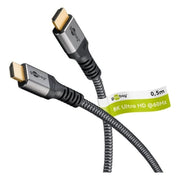 GBP-HDMI-2.1-5 5 meter Plus HDMI-kabel -HDMI 2.1 (tot 8K @ 60Hz + HDR) - Zwart/zilver