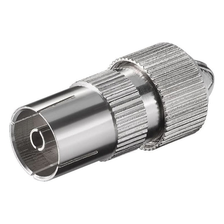 GK-01012 Coaxiale Koppeling Female - Met Schroefbevestiging - Metaal