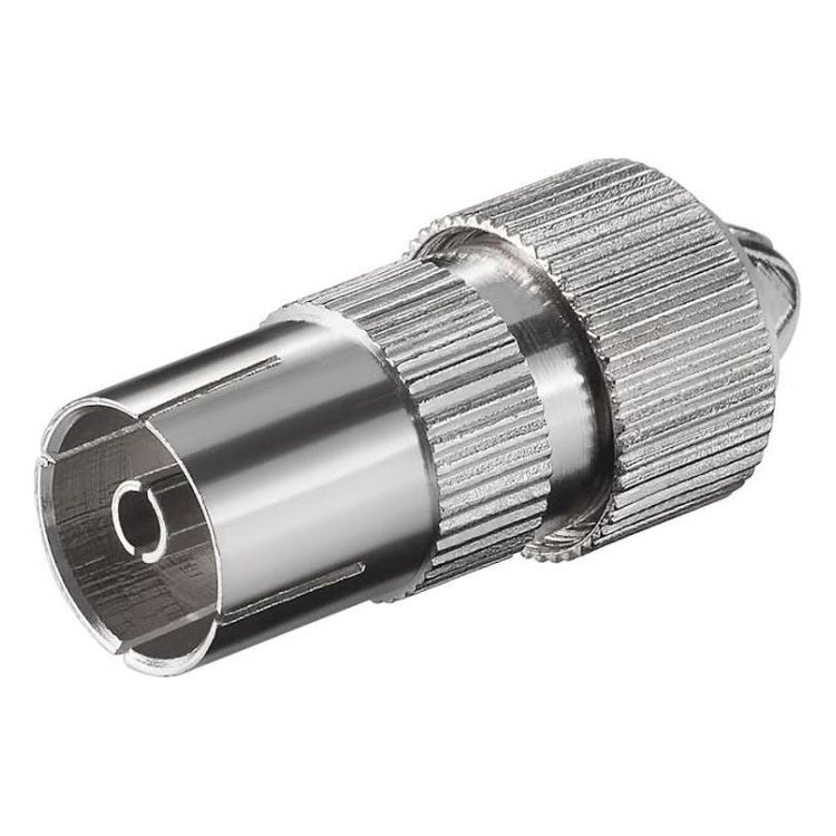 GK-01012 Coaxiale Koppeling Female - Met Schroefbevestiging - Metaal