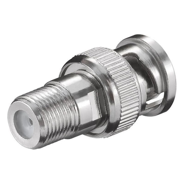 GK-01026 F-adapter: F-aansluiting (vrouwelijk) naar BNC-stekker (mannelijk)