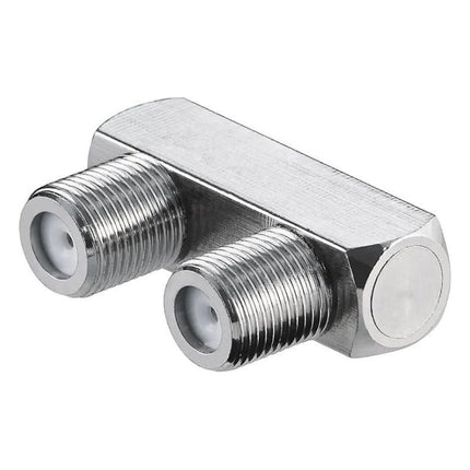 GK-01029 F-connector U-vorm - F-female naar F-female - Voor SAT/coaxkabels - 75 Ohm - Grijs