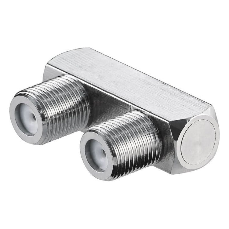 GK-01029 F-connector U-vorm - F-female naar F-female - Voor SAT/coaxkabels - 75 Ohm - Grijs
