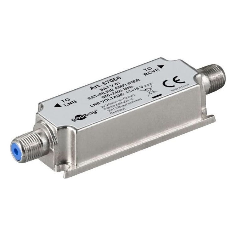 GK-01047 SAT Inline-versterker 950 MHz - 2400 MHz - Zilver