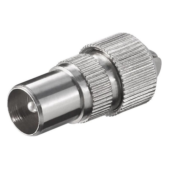 GK-01056 Coaxiale Stekker met Schroefbevestiging - Metalen uitvoering