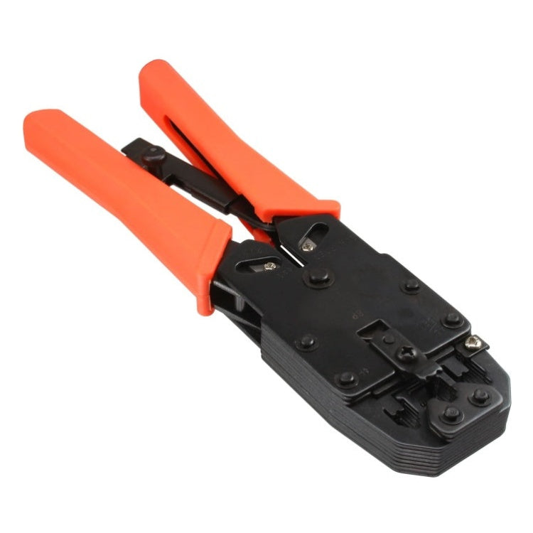 GK-01067 InLine Krimptang - Voor RJ10, RJ11, RJ12, RJ45 en DEC-stekkers - Oranje/zwart