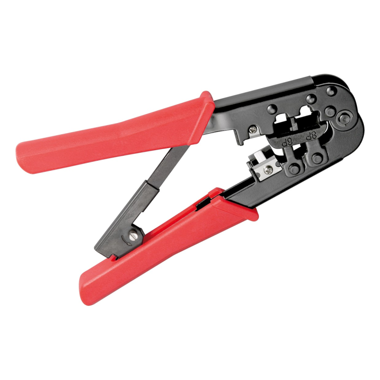 GK-01071 Krimptang voor modulaire connectoren - Zwart/rood