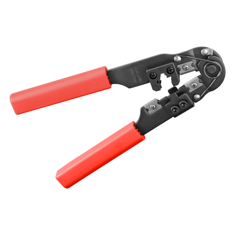 GK-01074 Krimptang voor modulaire RJ45-connectoren - Zwart/rood