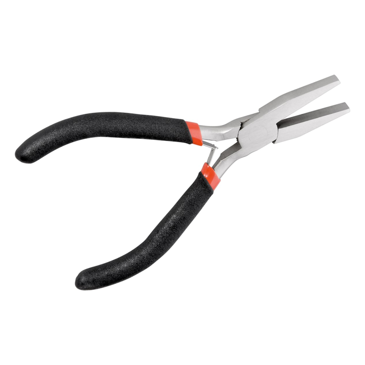 GK-01079 Platbektang met halfronde punt, 125 mm - ideaal voor elektronica en fijnmechanica