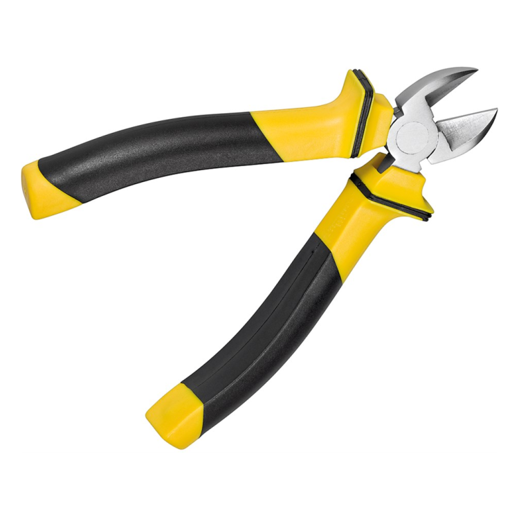 GK-01084 Universele kniptang 160 mm -Precisie en ergonomie  - Zwart/geel