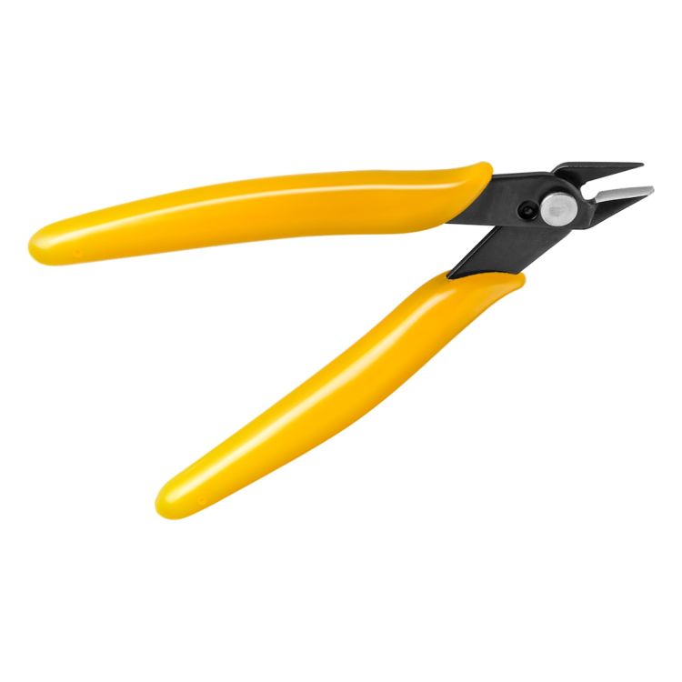 GK-01086 Precisie zijkniptang 125 mm - ideaal voor elektronica en fijnmechanica - Zwart/geel