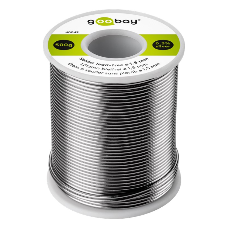 GK-01102 Soldeer Loodvrij - Ø 1,5 mm - 500 gram - met fluxkern