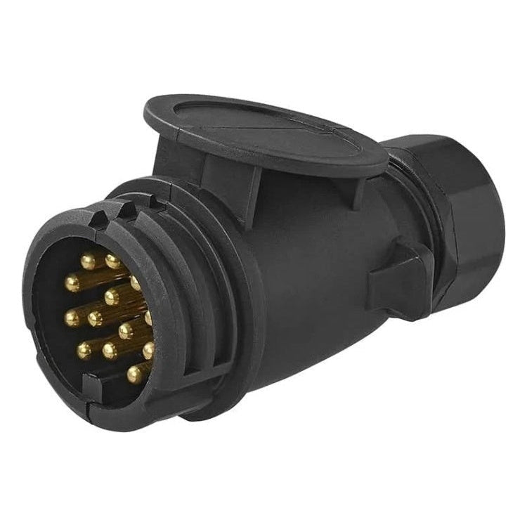 GK-01120 ProPlus 13-polige stekker - Jaeger type - PVC - Zwart