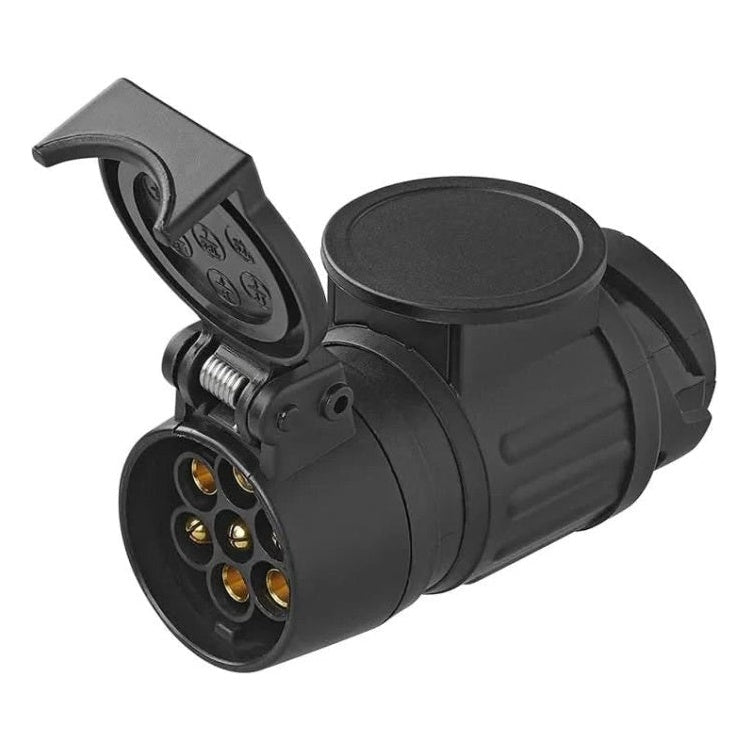 GK-01126 ProPlus Verloopstekker 13-polig naar 7-polig - 12V - 10 cm - zwart