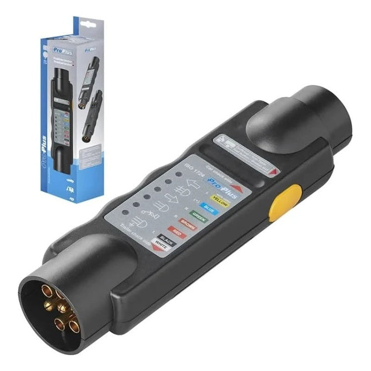 GK-01131 ProPlus Stekkertester - 7-polige aansluitingen - 12V - Zwart