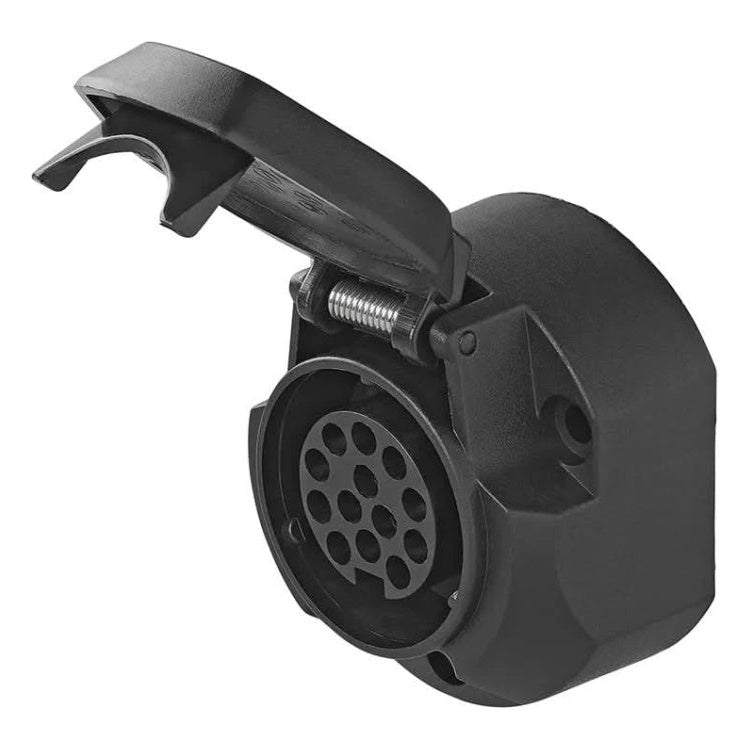 GK-01136 ProPlus Stekkerdoos - 13-polig - Type Jaeger - Met Microswitch - Zwart