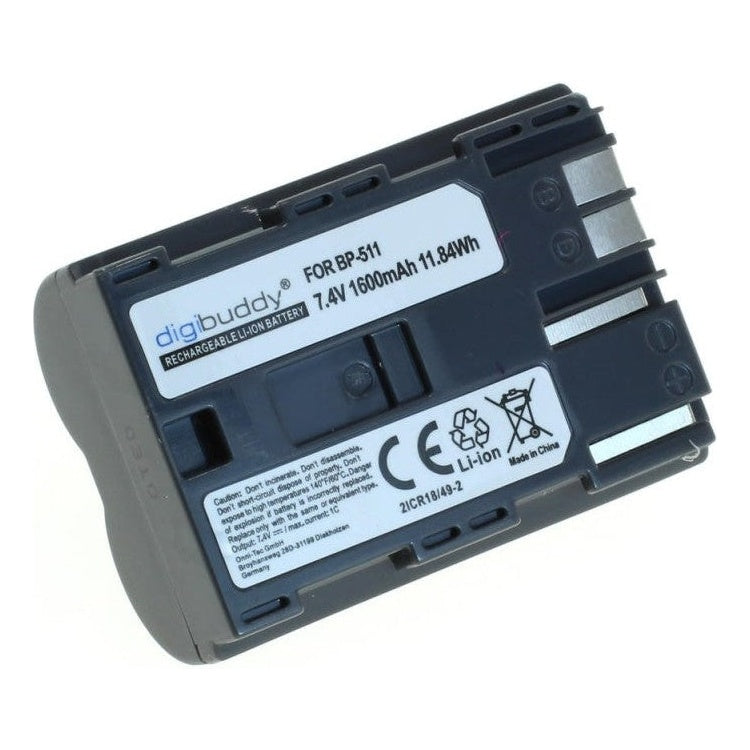 GK-01198 Digibuddy Accu Batterij Canon BP-511A - 1600mAh