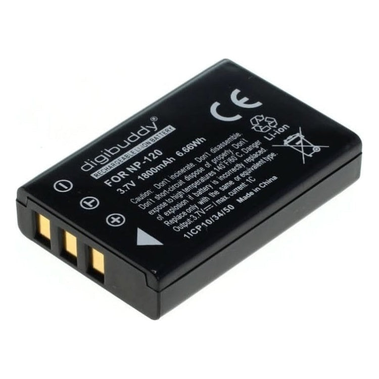 GK-01211 Digibuddy Accu Batterij Fuji NP-120 - 1800mAh (zonder inkepingen)