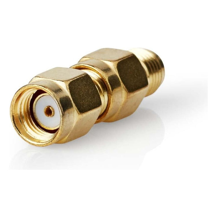 GK-01226 Nedis RP-SMA (m) - SMA (v) Adapter - 50 Ohm - 2 stuks - Verguld