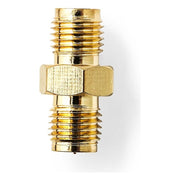 GK-01234 Nedis RP-SMA (v) - SMA (v) Adapter - 50 Ohm - 2 stuks - Verguld