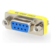 GK-01248 Nedis Seriële Adapter - D-SUB 9-Pins Female naar D-SUB 9-Pins Female - Metaal - Vernikkeld