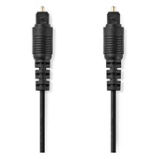 GK-01255 5 meter Nedis Digitale Optische Toslink Kabel - Zwart - Vergulde Connectoren